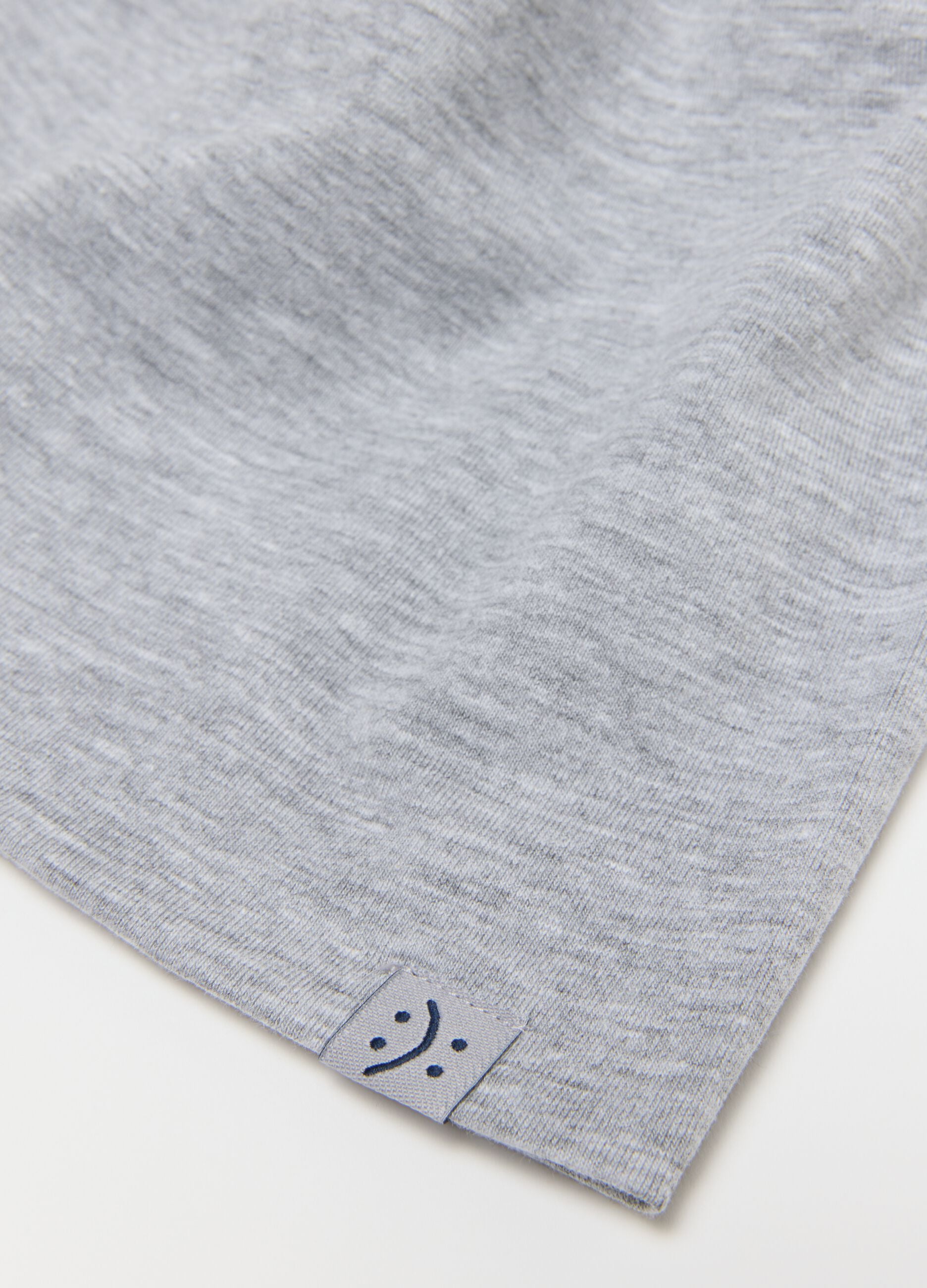 Grey Stretch Cotton Kids' Hat with Comfortable Fit
