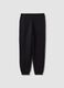 Black cotton-blend girls&rsquo; joggers, regular fit_4