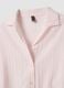 Pigiama rosa in pura viscosa con scollo a V a righe regular fit_5
