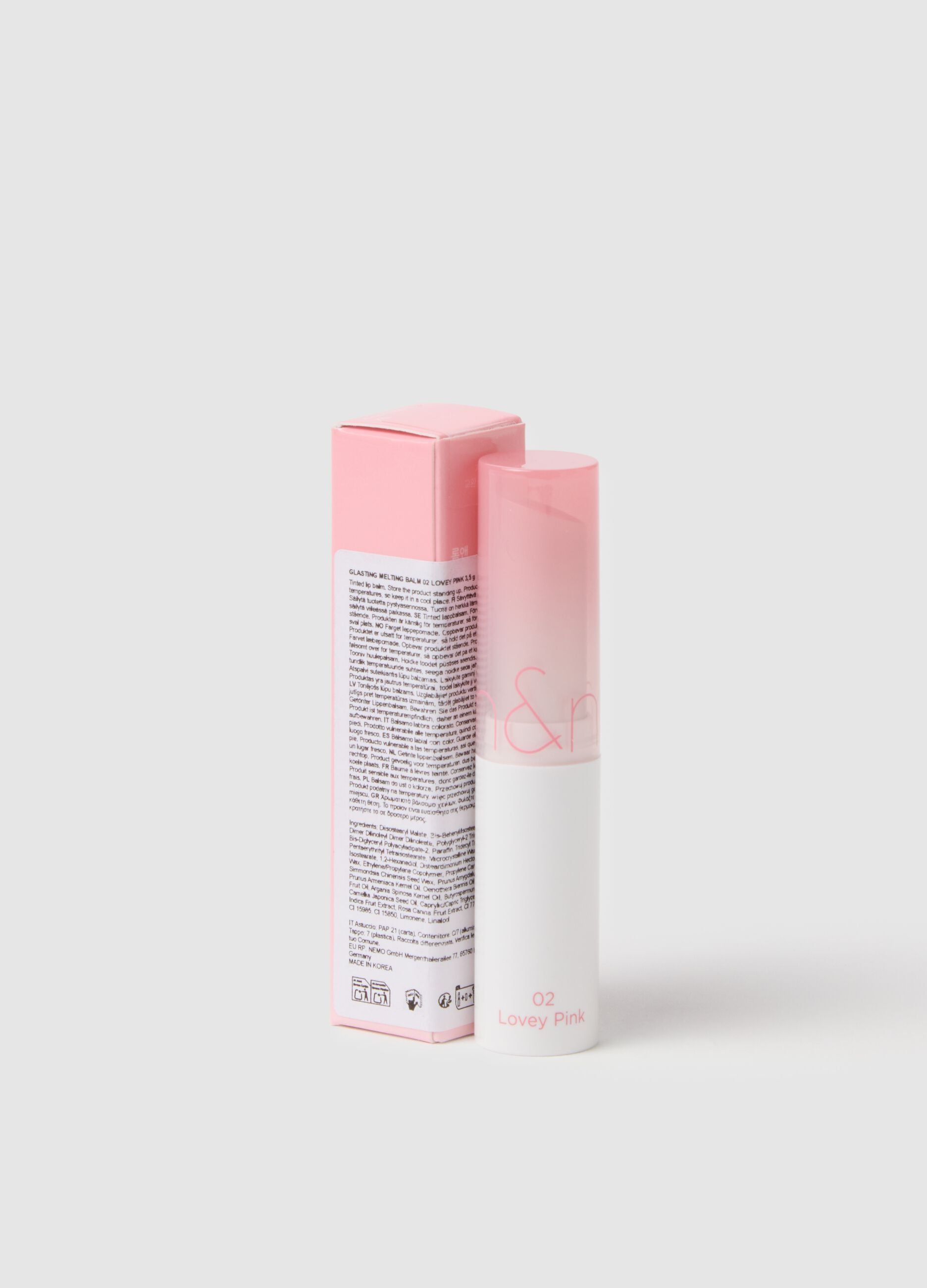 ROM&ND GLASTING MELTING BALM 02 LOVEY PINK - Korean makeup