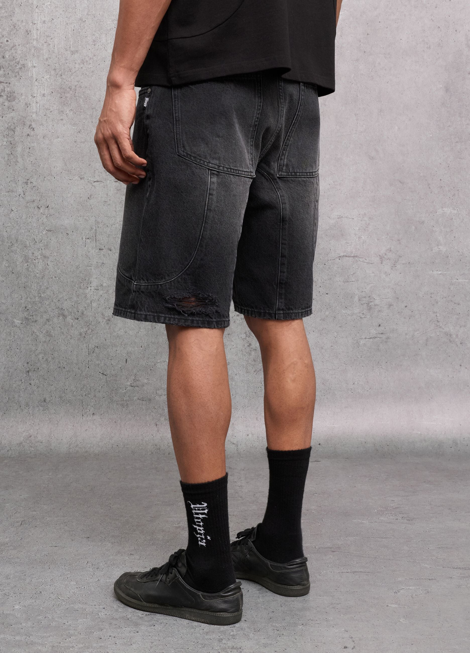 Black Denim Shorts