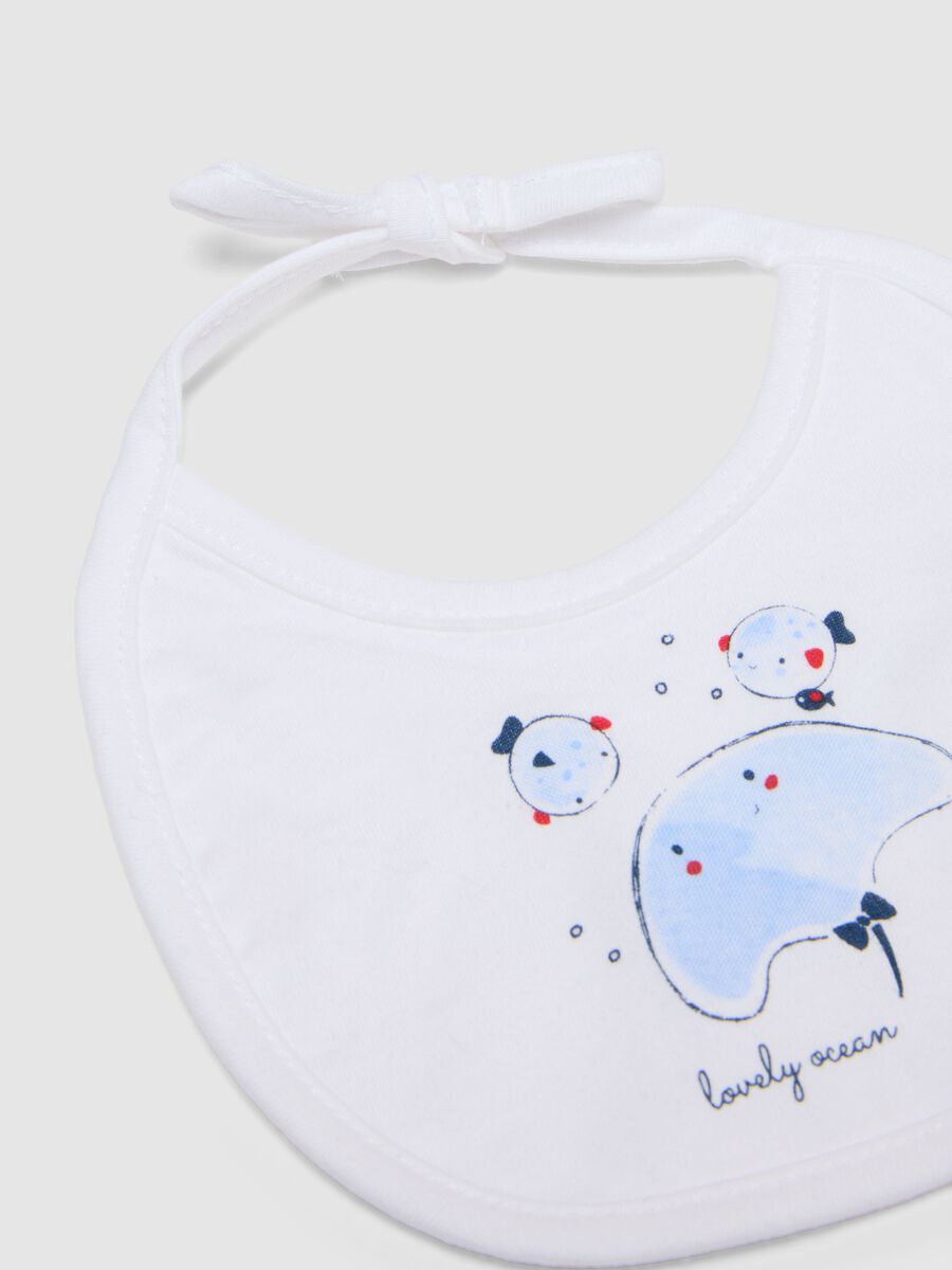 Twin pack of multicolour pure cotton baby bibs with embroidery_2