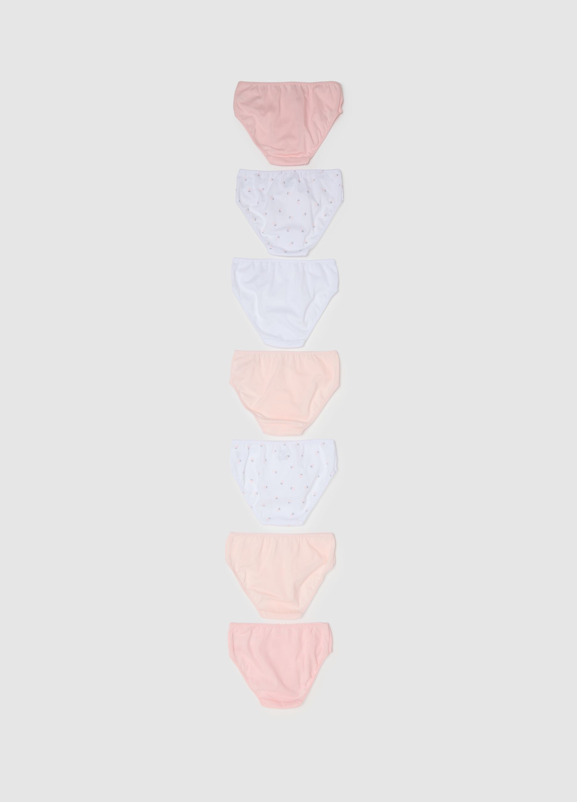 Girls' Multicolour Pure Cotton Knicker Multipack