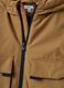 Brown padded hooded zip-up jacket for boys_2