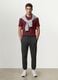 Dark grey regular-fit cotton-blend joggers_0