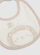 Twin pack of multicolour pure cotton bibs for newborns with embroidery_2