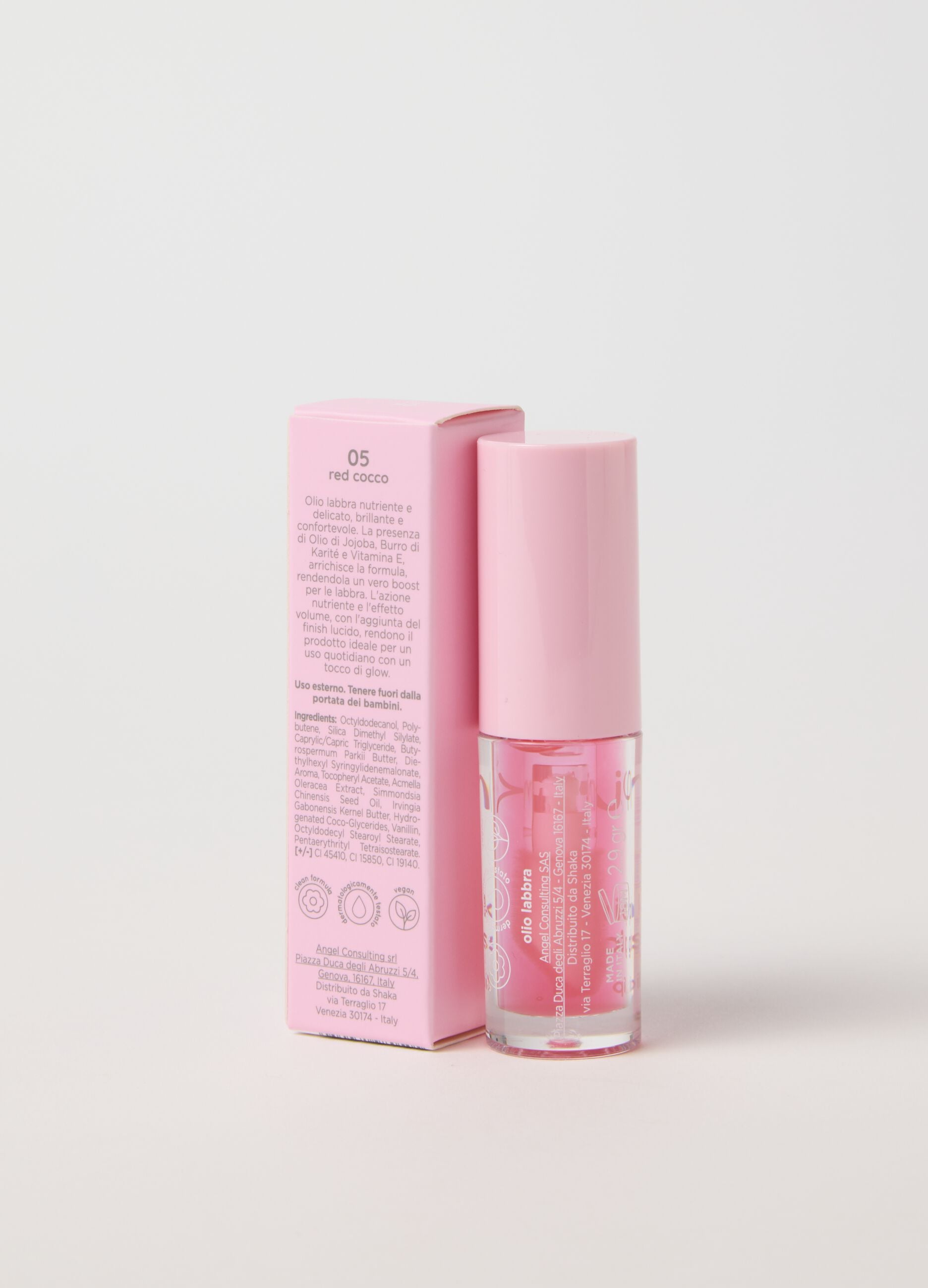 Pink Glass Lip Oil 05 RED COCO