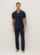 Blue pure cotton jersey pyjamas, regular fit_0