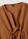 Brown pure linen kaftan_5
