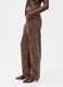 Brown Leopard Print Cotton Trousers_3