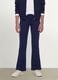 Girls&rsquo; blue slim-fit stretch organic cotton trousers_1