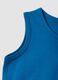 Blue pure cotton vest top_2
