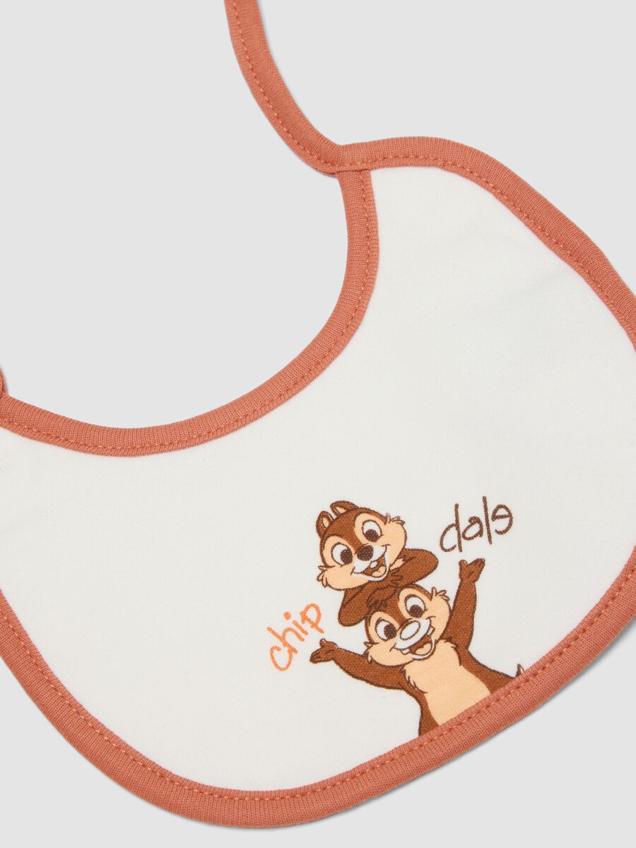 2-pack of organic cotton bibs with Chip and Dale print_2