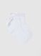 Girls&rsquo; white stretch cotton-blend socks with bows_0