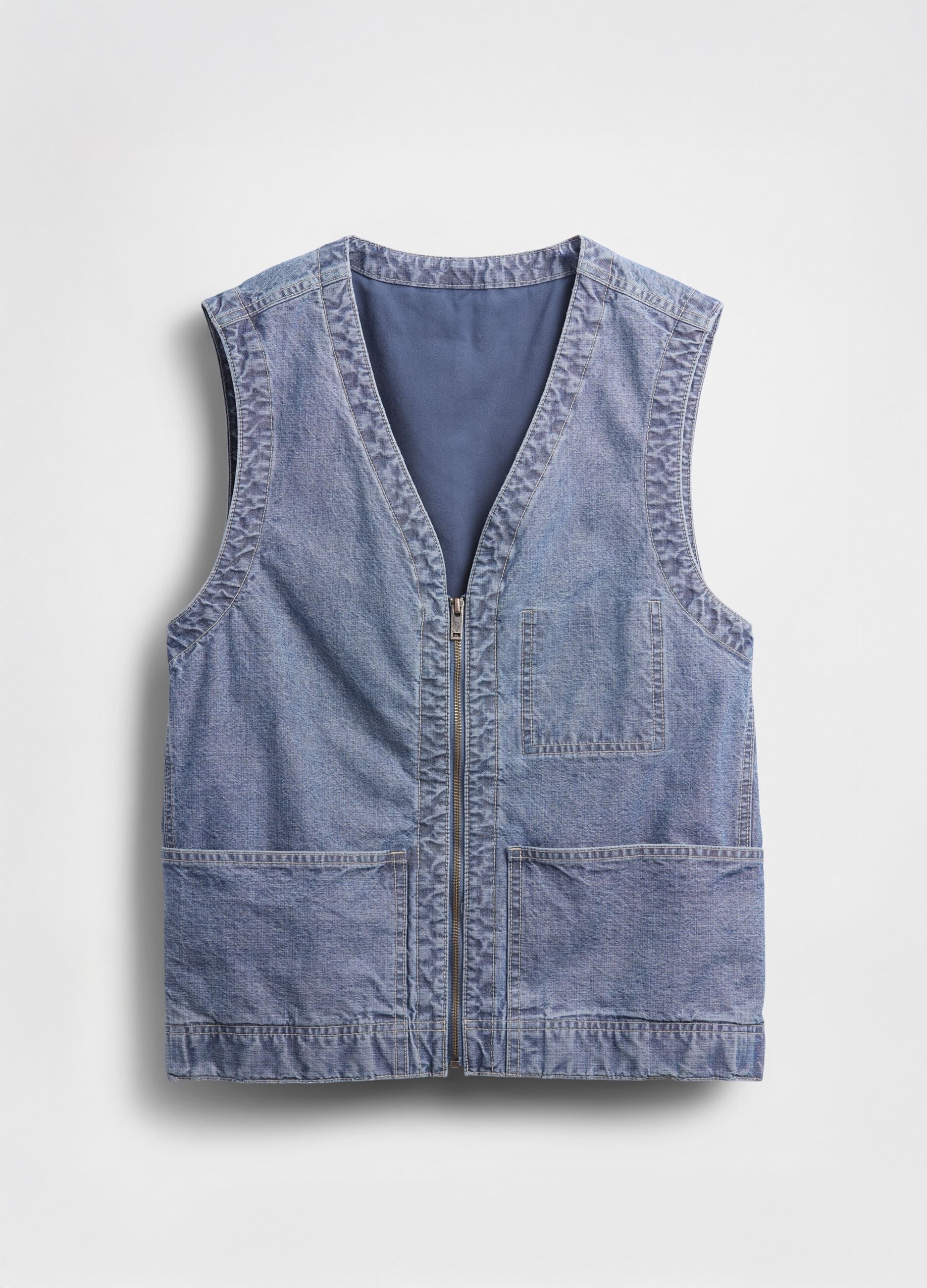 Cotton Denim Vest