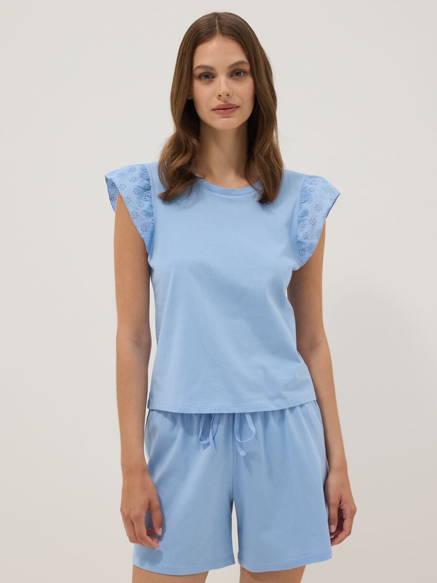 Light blue organic cotton pyjamas_1