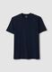Men&rsquo;s blue organic cotton slim-fit short-sleeve T-shirt_4