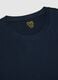 Regular Fit Round Neck Blue Pure Cotton T-shirt_5