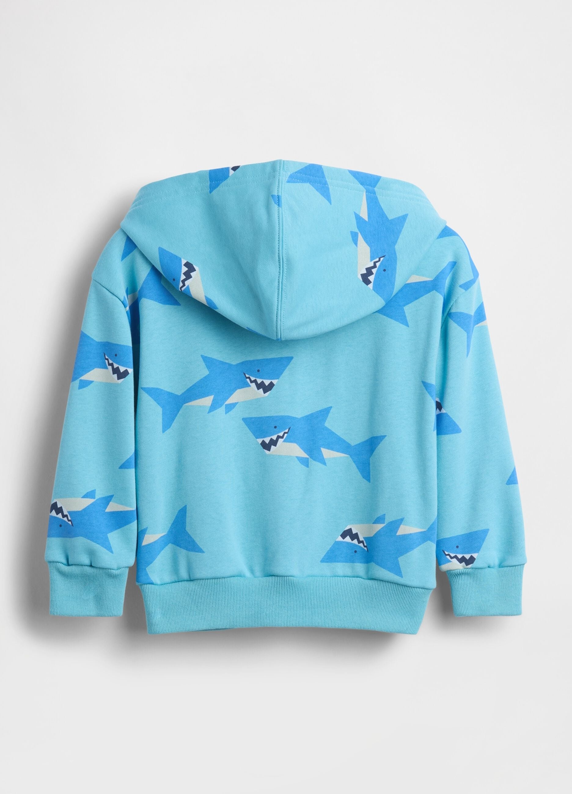 Cotton-blend zip-up hoodie