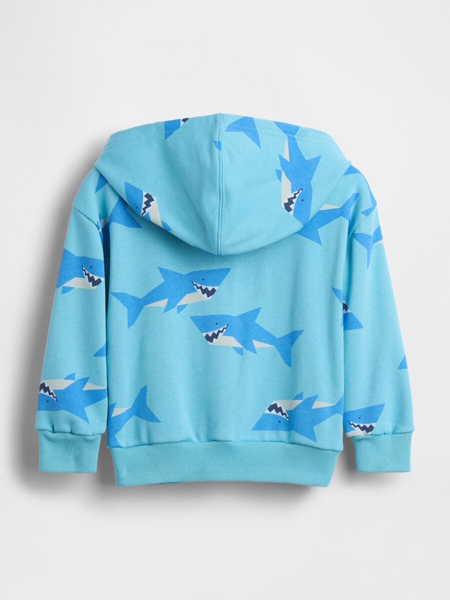 Cotton-blend zip-up hoodie_1