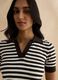 Multicoloured striped regular fit cotton blend sweater_3