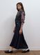 Pure cotton denim midi skirt_0