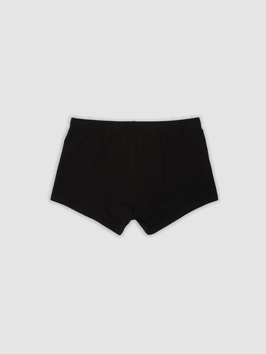 Multipack di cinque boxer neri in cotone organico_6