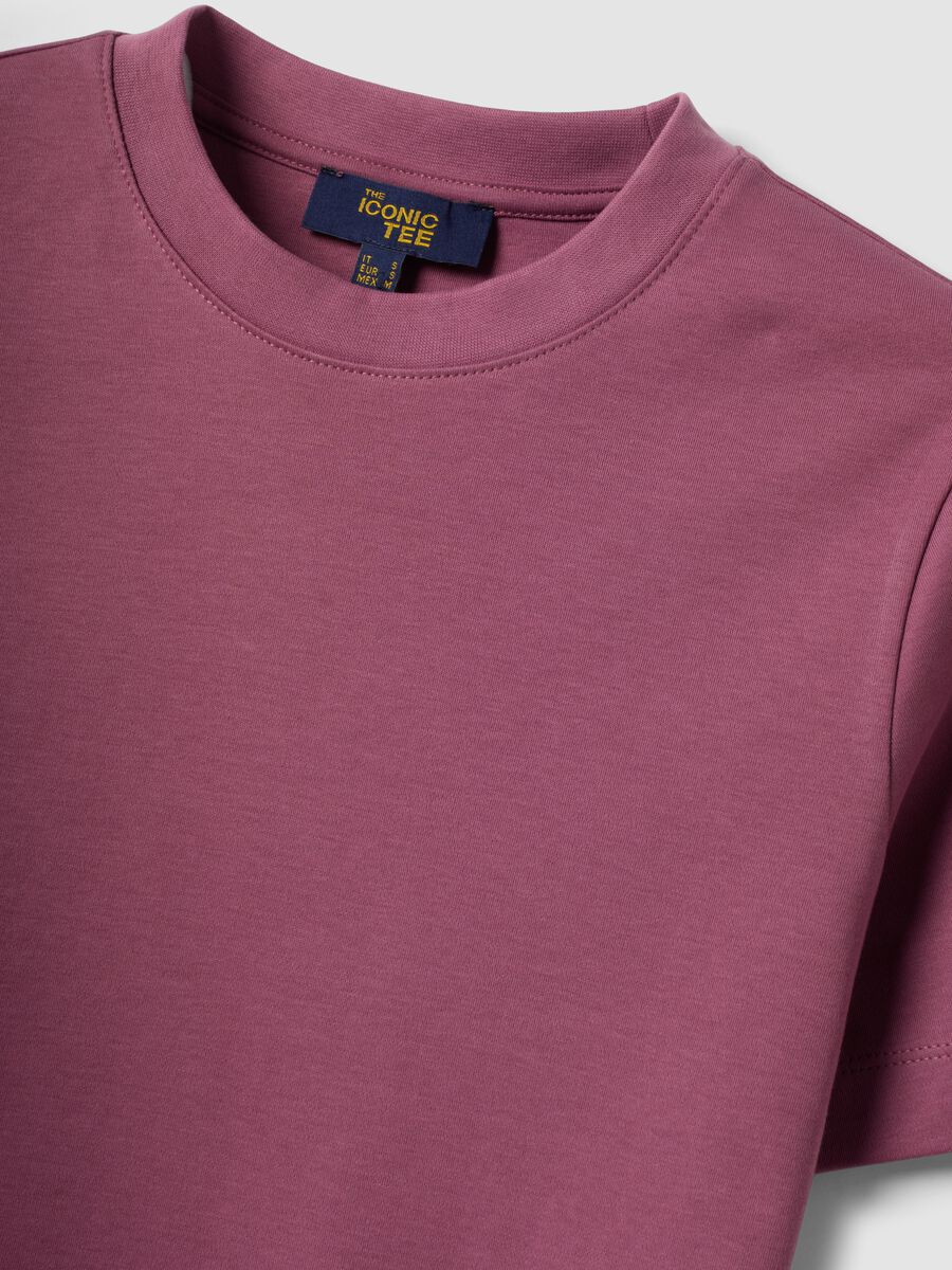 T-shirt The Iconic Tee relaxed fit rosa in puro cotone a maniche corte_6