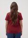 Red pure cotton short sleeve T-shirt regular fit_3