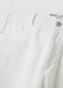 White denim bermuda shorts in cotton blend, baggy fit_5