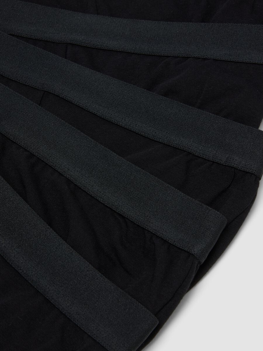 Five-pack of black stretch organic cotton briefs_5