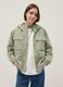 Green waterproof jacket with regular fit, pockets and hood_2