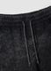 Black cotton-blend Bermuda shorts with elasticated waist_5