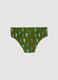 Green stretch-fabric swim briefs_1