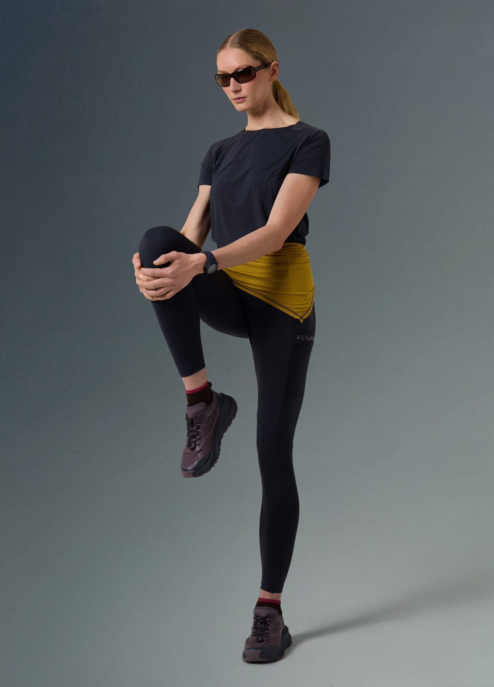 Technical T-shirt with side inserts ALTAVIA WITH DEBORAH COMPAGNONI
