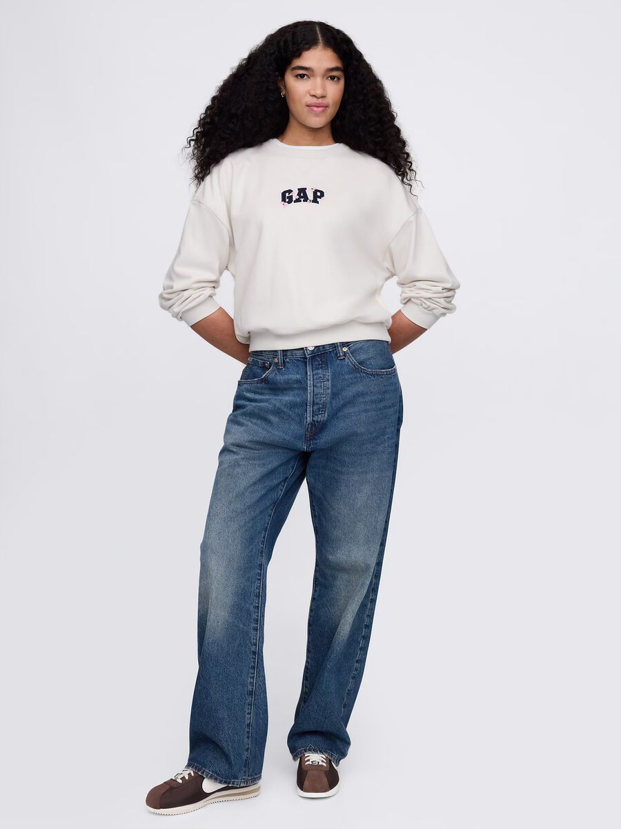 Felpa bianca con logo GAP_1