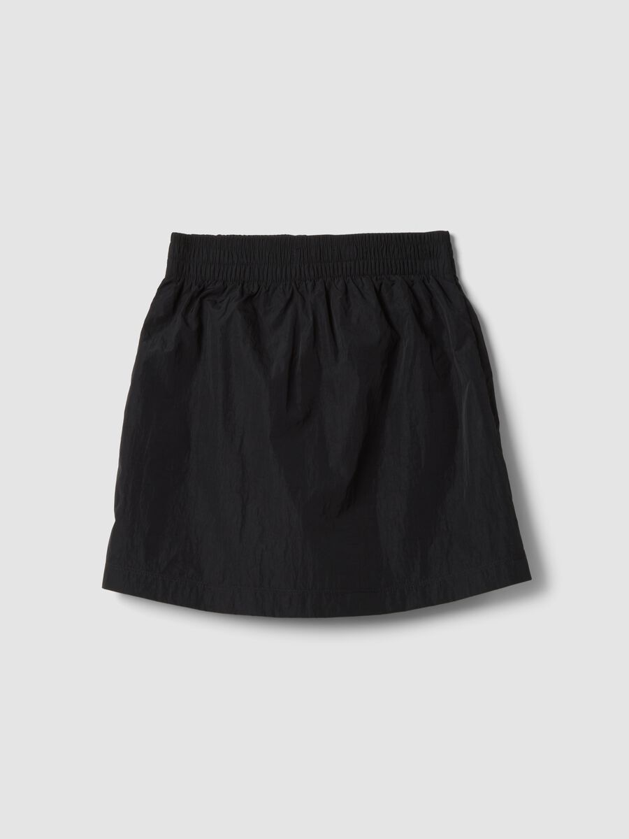 Black skort with front zip_4