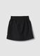 Black skort with front zip_4