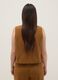 Brown regular fit waistcoat with buttons_2