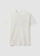 White pure cotton jersey T-shirt with graphic print, regular fit_4