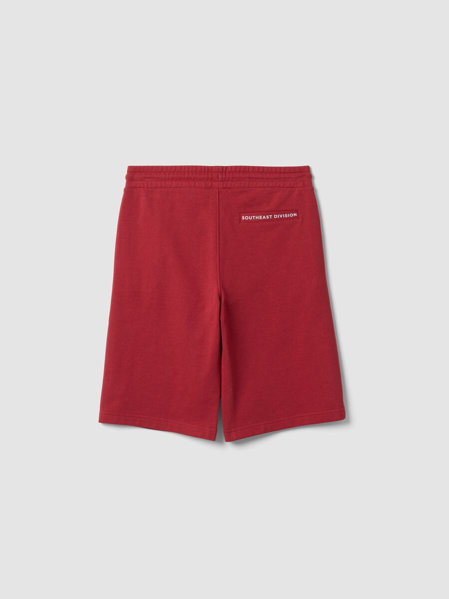 Shorts rossi regular in misto cotone_4