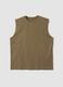 Brown pure cotton vest top_4