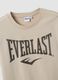 Beige pure cotton T-shirt with front print, regular fit for boys_1