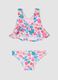 Pink stretch bikini with ruffles_0
