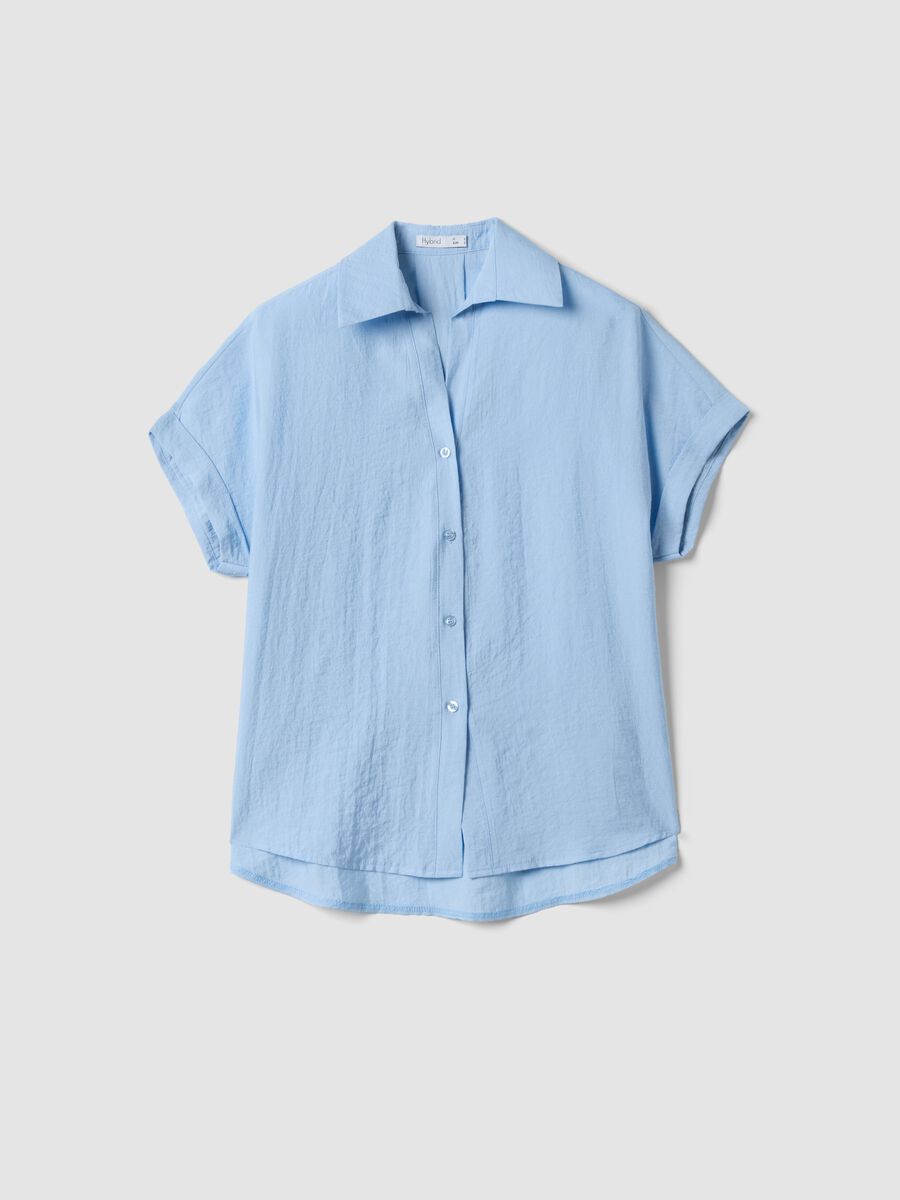 Light blue viscose-blend shirt_4
