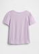 Pure cotton short-sleeve T-shirt with floral print_1