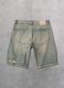 Washed Light Blue & Tea Denim Shorts_5