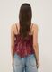 Multicoloured pure cotton regular fit tank top with thin straps_3
