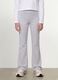 Girls' grey slim-fit stretch organic cotton trousers_1