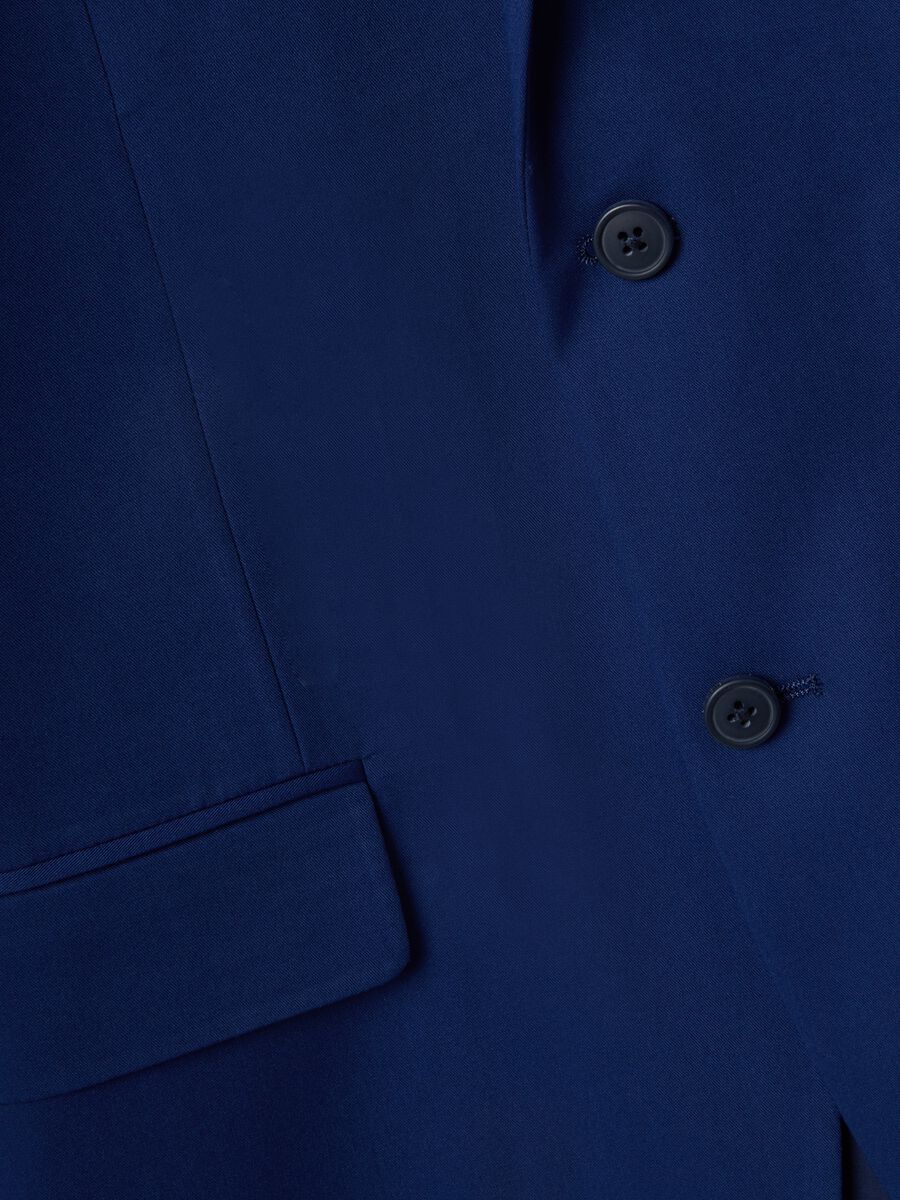 Blazer monopetto blu slim fit_5